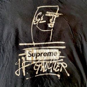 Supreme X Jean Paul Gaultier - Black T-Shirt